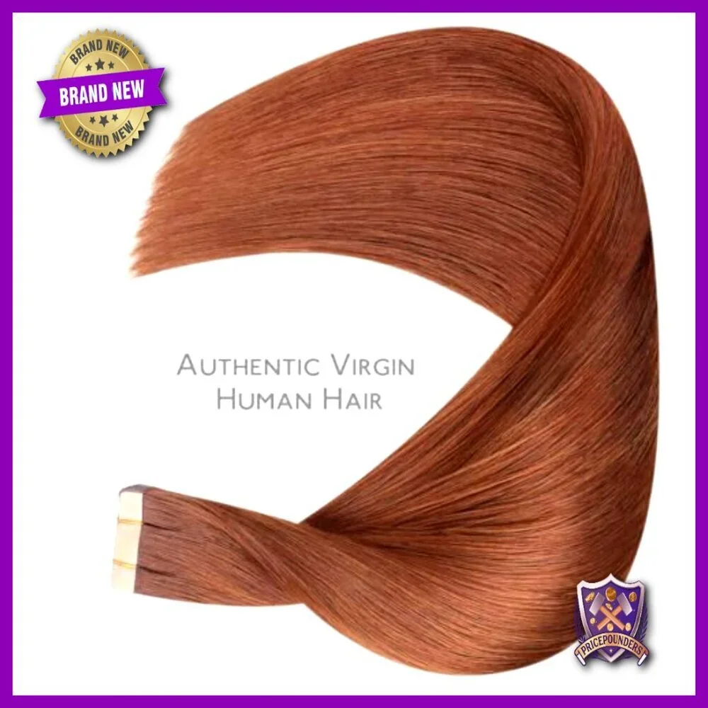 14 Inch Tape In Hair Extensions, 20 Pieces 50g Human Hair Straight